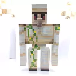 فیگور آیرون گولم بزرگ 24 سانتی متری مقوایی مناسب تم تولد و دکور Big Minecraft Irongolem Figure