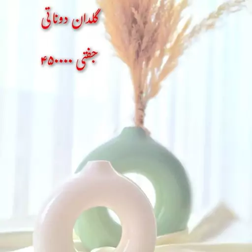 گلدان دوناتی (هزینه ارسال پستی به عهده مشتری است و پس از ارسال درب خانه پرداخت می گردد)