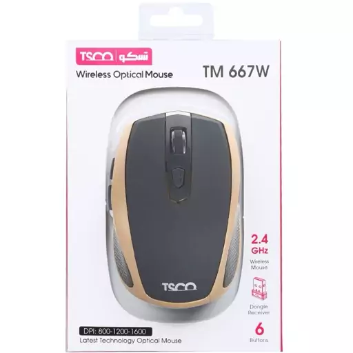 ماوس بی سیم تسکو مدل TM 667W