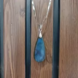 گردنبند سنگ لابرادوریت آبی با کیفیت عالی blue Labradorite کدw21