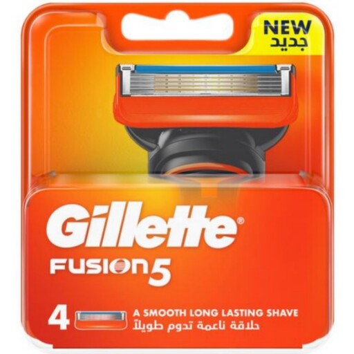 تیغ یدک ژیلت فیوژن ساده 4 عددی Gillette Fusion5 Razor Blades