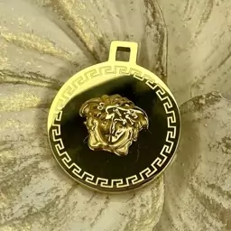 گردنبند و پلاک طرح ورساچ versace استیل درجه یک رنگ ثابت