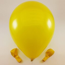 بادکنک زرد (12 اینچ)  لاتکس ساده استاندارد