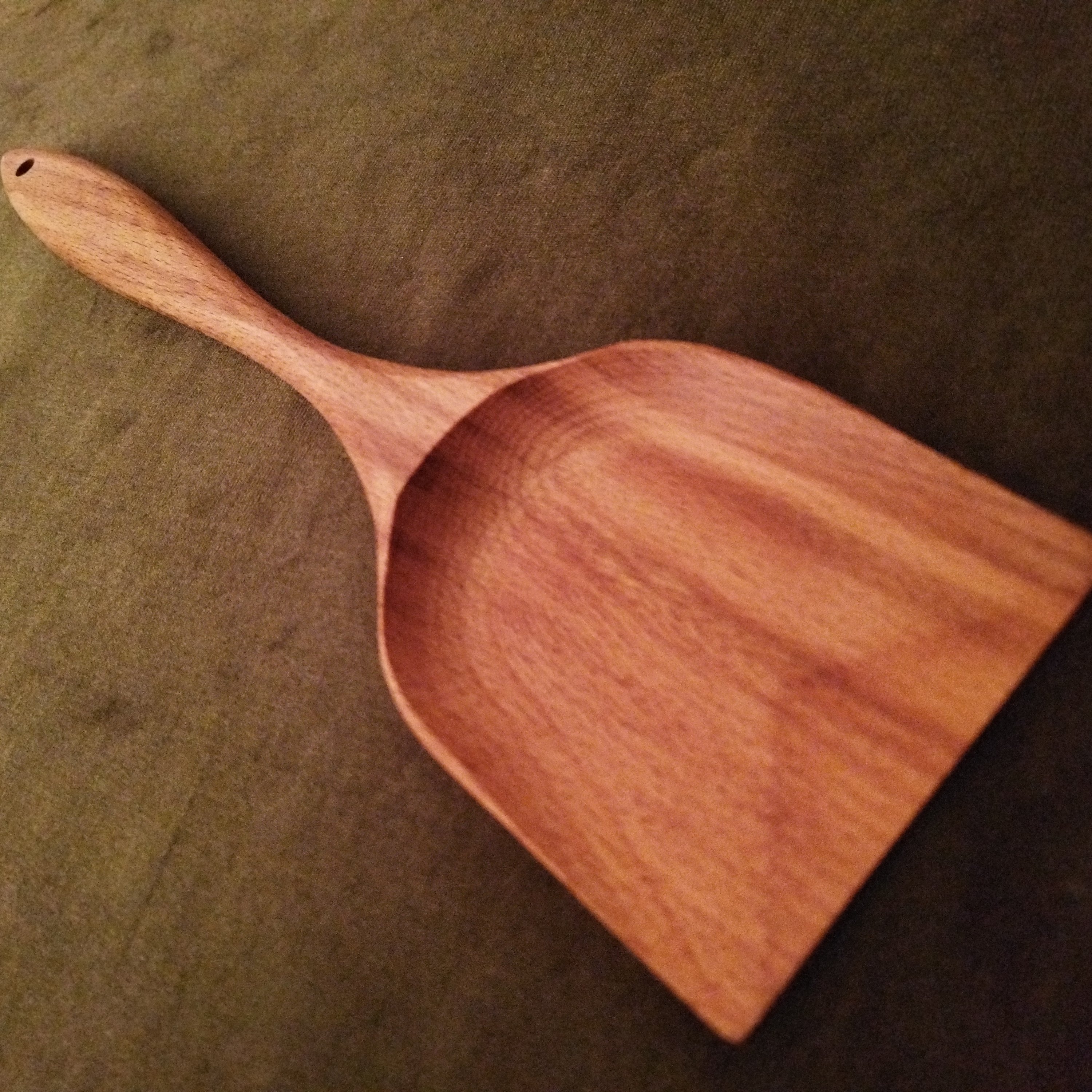 کفگیر چوبی لبه دار 30 سانتی 