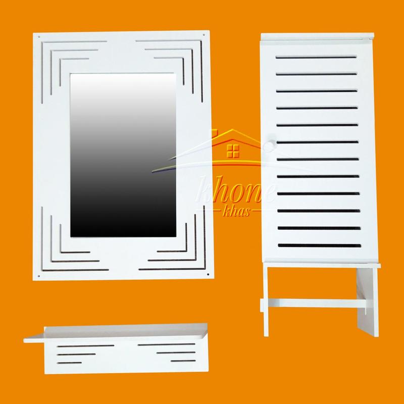 ست آینه و باکس سرویس بهداشتی خونه خاص مدل خطی