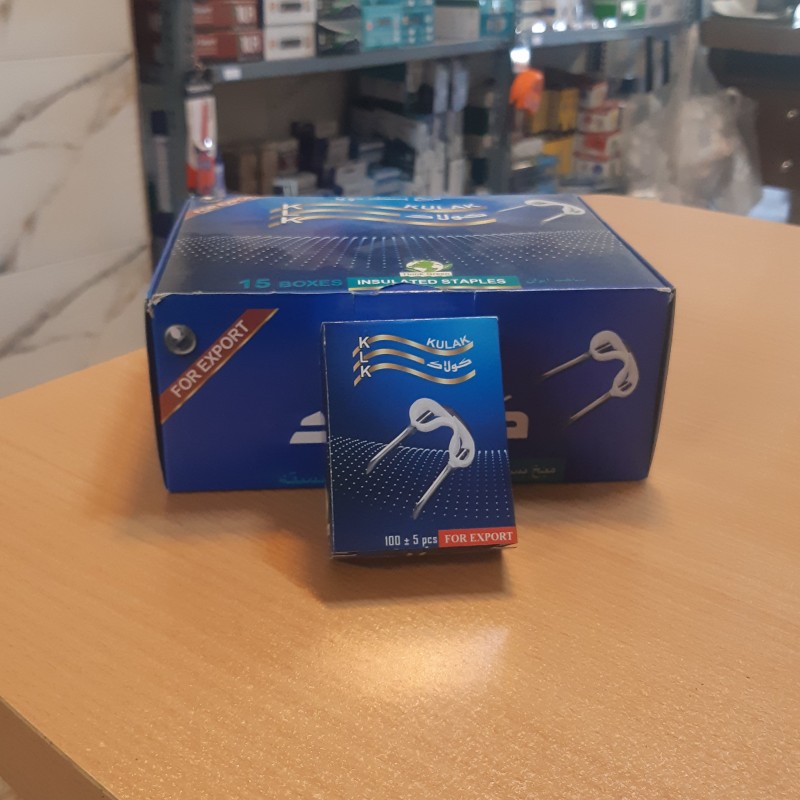 میخ بست دوپایه کولاک بسته 100 تایی