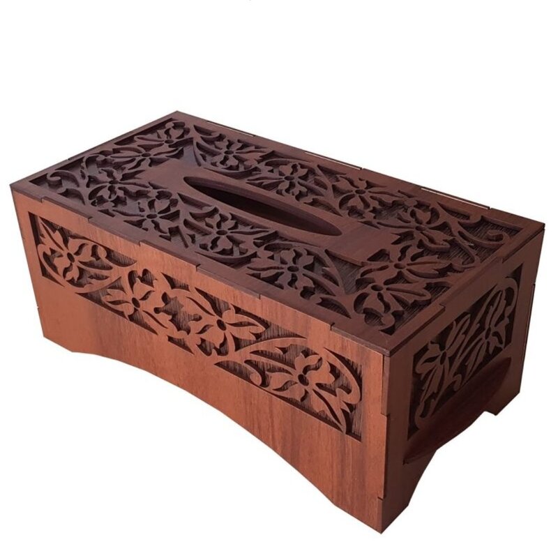 جعبه دستمال کاغذی چوبی مدل کلاسیک