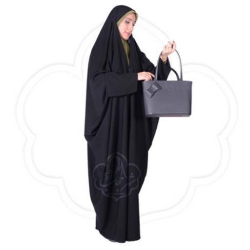 چادر لبنانی صدفی کرپ کریستال شهر حجاب مدل 8010