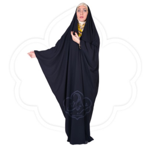 چادر جده عبایی حریرالاسود شهر حجاب مدل 8044