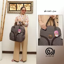 کیف تخت شو طوسی.