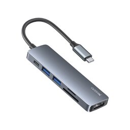 هاب 6 پورت USB-C یسیدو  yesido HB11  مدل 4K HDMI  card reader
