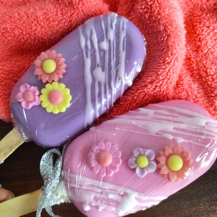 پک دو عددی صابون طرح پاپیکسل یا بستنی (قابل استفاده) 