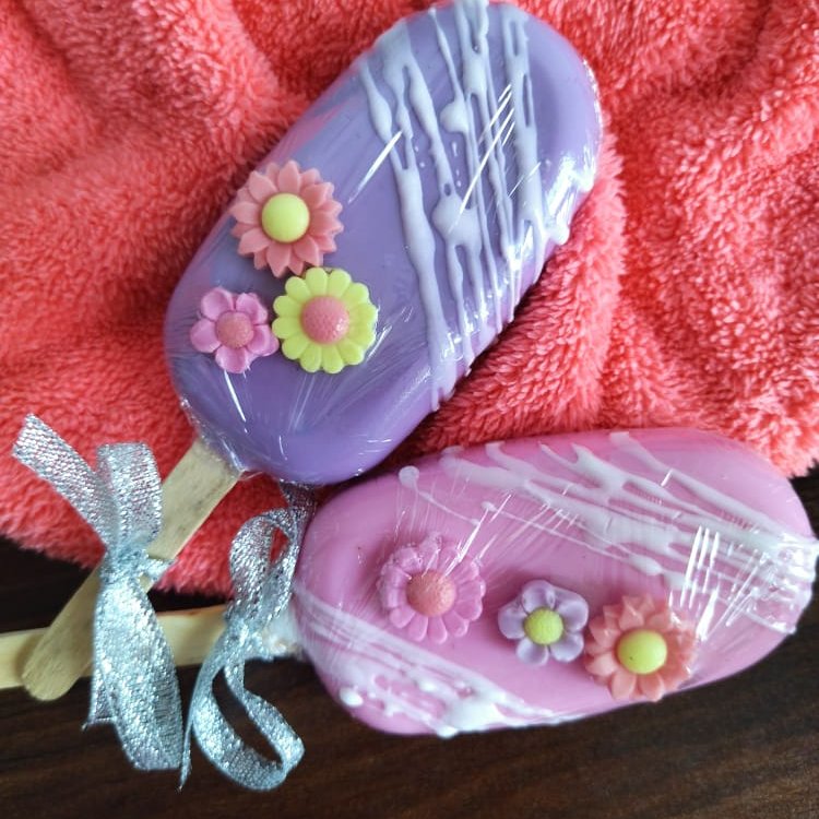 پک دو عددی صابون طرح پاپیکسل یا بستنی (قابل استفاده) 