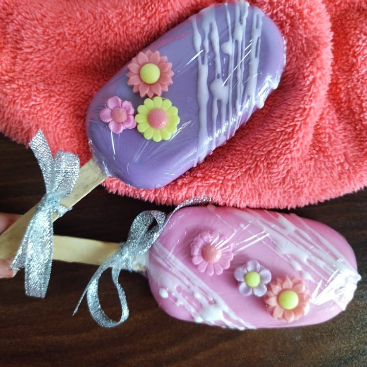 پک دو عددی صابون طرح پاپیکسل یا بستنی (قابل استفاده) 