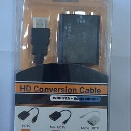 رابط VGA به HDMI  رابط کامپیوتر  به تلوزیون 