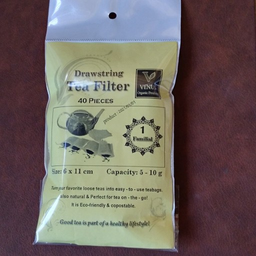 فیلترهای نخدار چای ودمنوش ونوس(اورجینال با کیفیت بالا)سایز متوسط بسته 40تایی