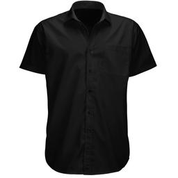 پیراهن مردانه آستین کوتاه سیاه (مشکی) تترون درجه یک