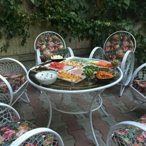 میز و صندلی باغی مدل گلبرگ