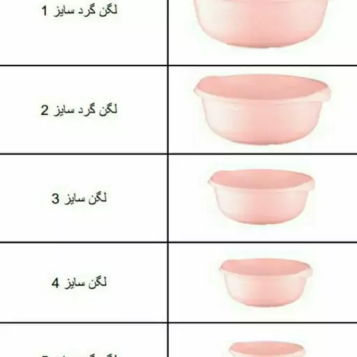 لگن گرد سایز4