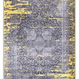 فرش ماشینی 4متری(2.20در1.5) طرح پتینه کد 2013 زمینه طوسی زرد