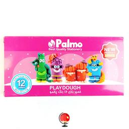 خمیر بازی 12 رنگ مقوا پالمو palmo رنگ صورتی کد 1865