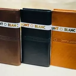 کیف پول پالتویی /کتی مردانه mont blanc (چرم طبیعی)