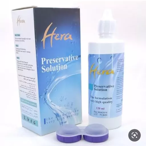 مایع نگهداری لنز هرا مدل Preservative-Solution حجم 120 میلی لیتر محصول کشور کره جنوبی 

