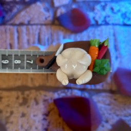 مگنت تخته مرغ و سبزیجات دستساز خمیر ایتالیایی کیلر خورده پشت کار آهن ربا نصب شده