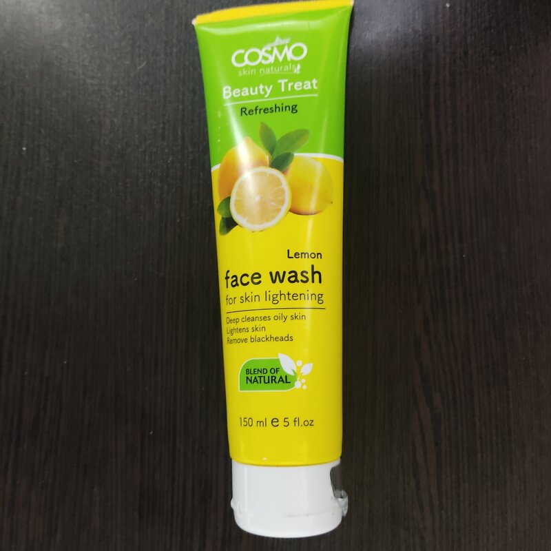 کرم شستشوی صورت face wash لیمویی خارجی اورجینال اصل 150 گرمی محصول کشور دبی تاریخ جدید