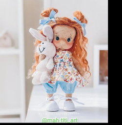 عروسک دختر بافتنی 2