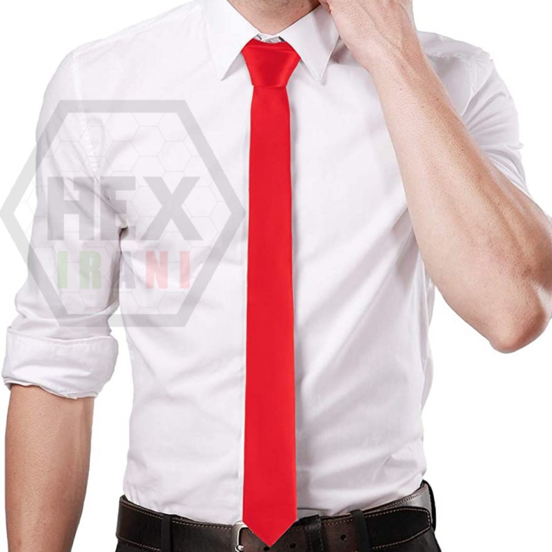 کراوات ساتن قرمز