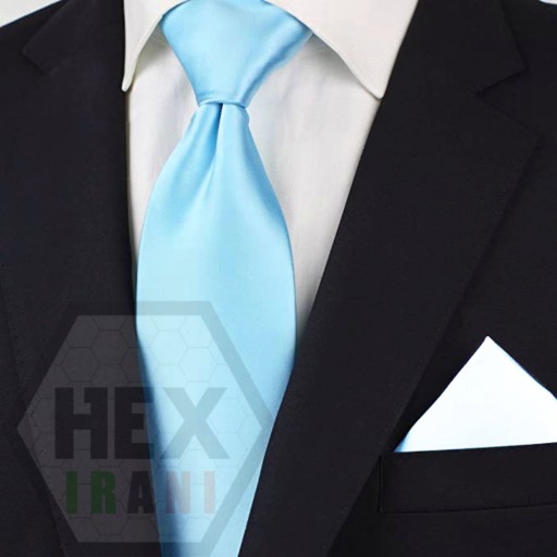 کراوات ساتن فیروزه ای