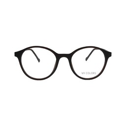 فریم عینک طبی مای کالرز مدل 9102 قهوه ای زنانه و مردانه