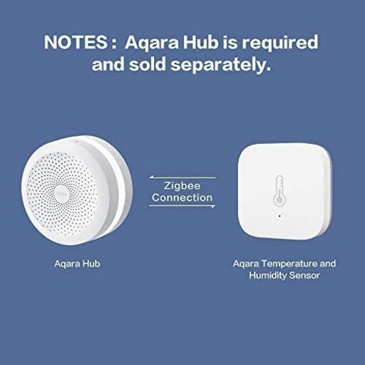 سنسور دما و رطوبت Aqara  سازگار با Apple HomeKit و Alexa  و کار با IFTTT