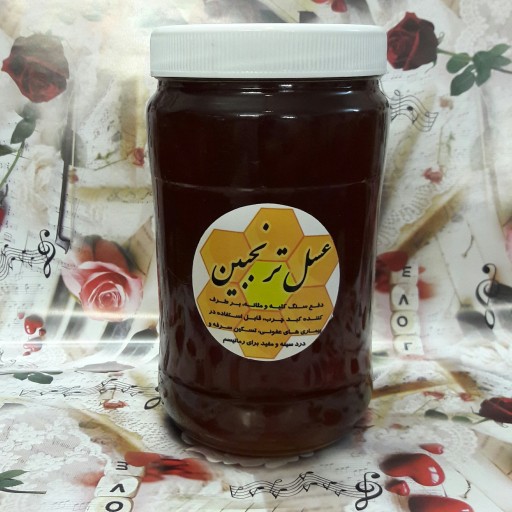 عسل ترنجبین 100 درصد طبیعی خام دیابتی مهرگان ایران  ( 950 گرم )