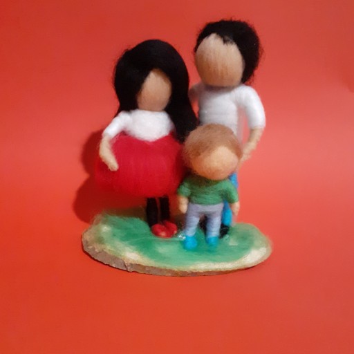 عروسک دستساز خانواده 3 نفره کچه