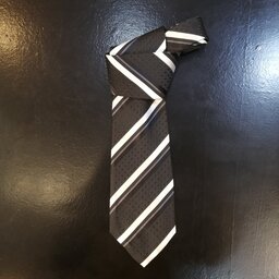 کراوات ساتن سیلک جنس ترک با کیفیت عرض 10 سانت مشکی طرح دار