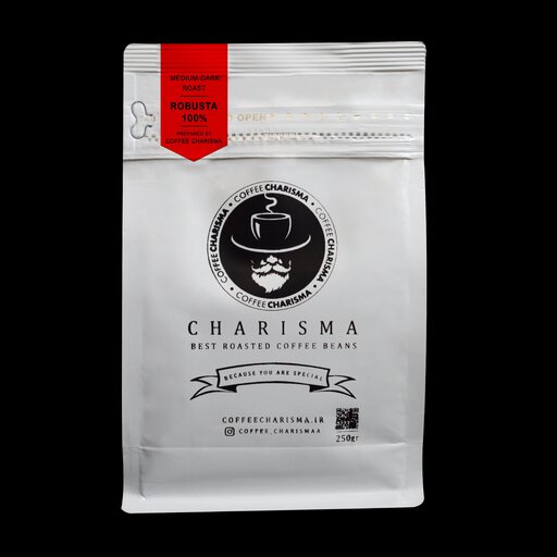 قهوه سوپر کافئین کاریزما  250گرمی (دانه و آسیاب شده)