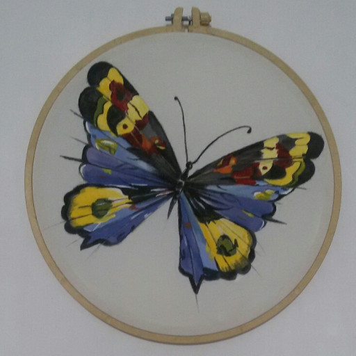 تابلو کوچک نقاشی پروانه