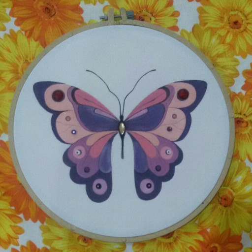 تابلو نقاشی پروانه