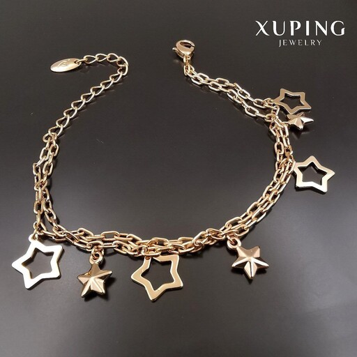دستبند با آویز ستاره از برند ژوپینگ آبکاری طلا ارسال رایگان 