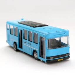 ماکت ماشین فلزی اتوبوس واحد گشت سبز آبی نارنجی زرد اسباب بازی شادینو