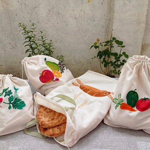 کیسه های پارچه ای نگهداری مواد غذایی
