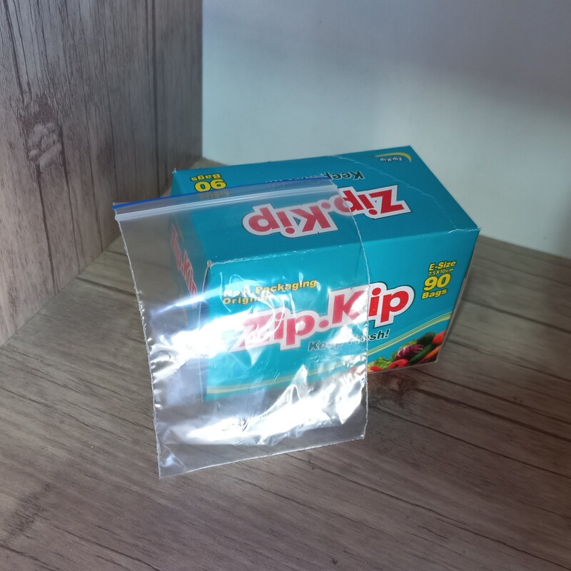 زیپ کیپ اصل کیسه پلاستیک زیپ دار 90 عددی (7.5 در 10)