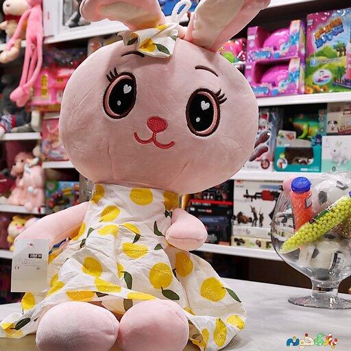 عروسک پولیشی خرگوش لباس میوه ای ارتفاع 60 سانت 