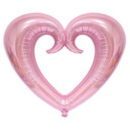 بادکنک فویلی مدل قلب توخالی سایز 18 اینج تقریبا 45 سانت