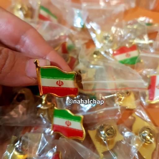 بسته 10 عدد بج سینه پرچم ایران