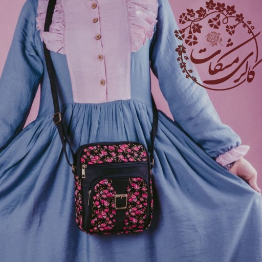 کیف دوشی زنانه گلگلی مدل نیکا (طرح 1) | گالری مشکات در باسلام