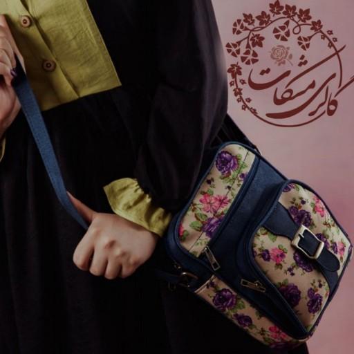 کیف دوشی زنانه گلگلی مدل نیکا (طرح 3) | گالری مشکات در باسلام