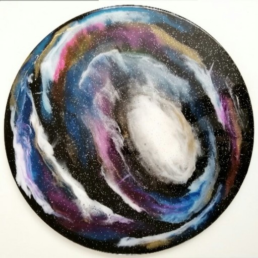 تابلو دکوراتیو کهکشان رزین